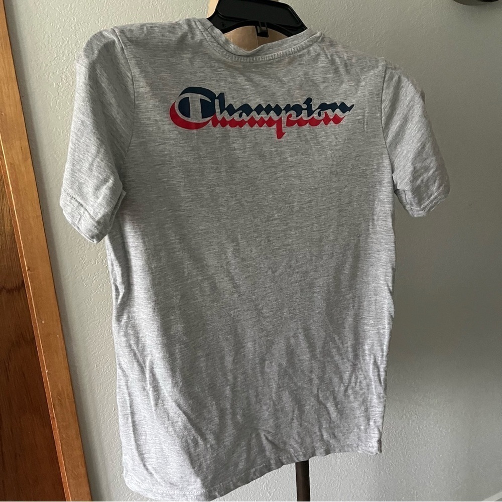 SET OF 3 Boys XL CHAMPION Short Sleeve Tshirt AOP Gray Blue - Picture 4 of 9